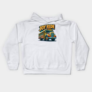 School Bus, Joy Ride Kids Hoodie
